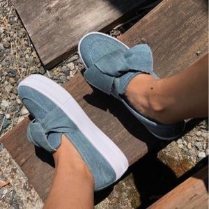 G by Guess Chippy Low Top Denim Sneakers